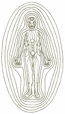 Qi radiates from the tissues